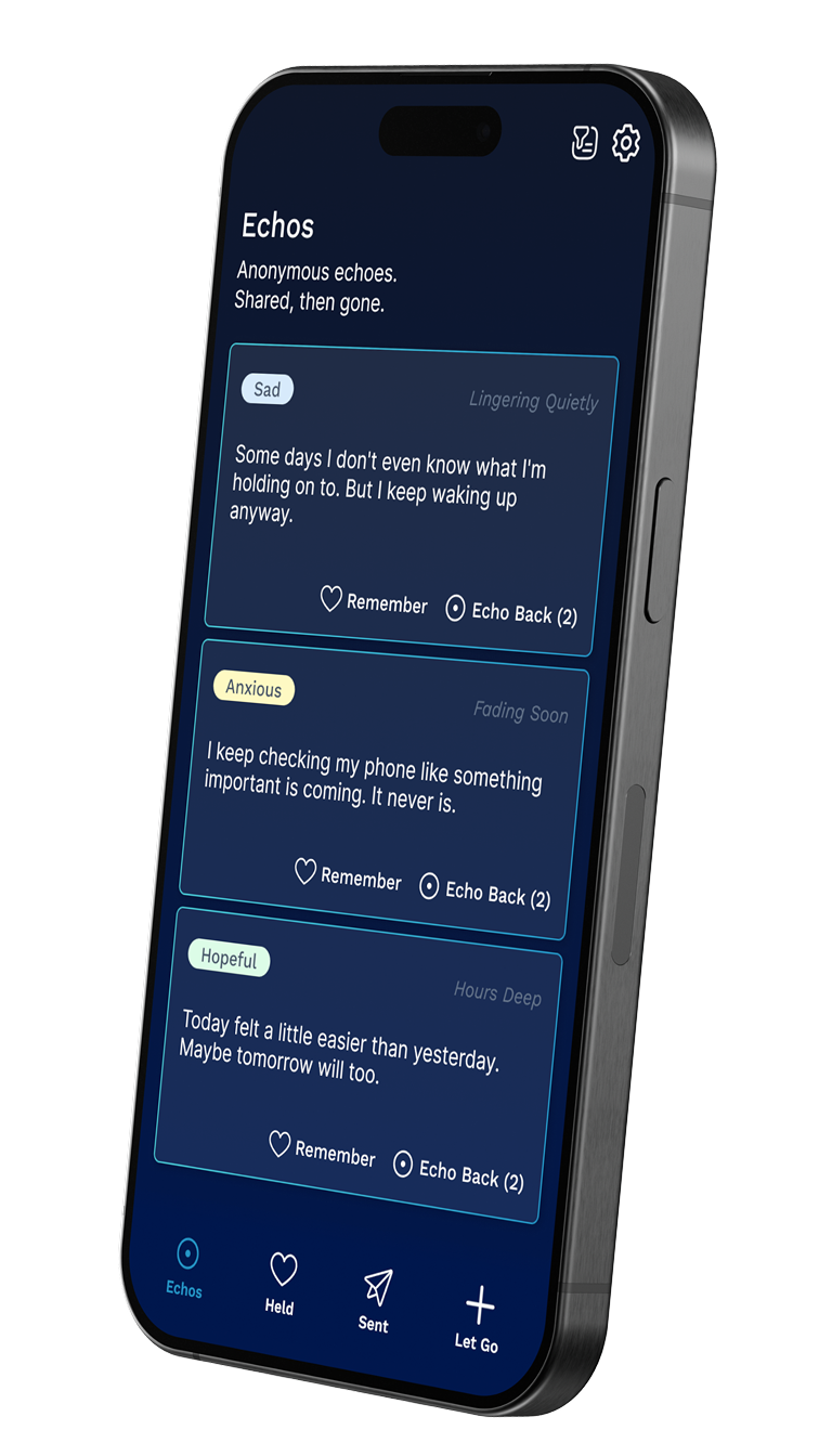 Echoes from the Ether app screenshot.